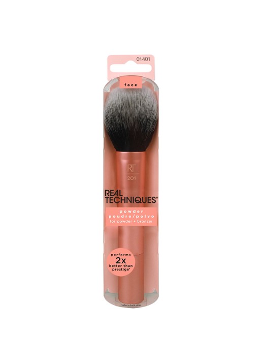 Real Techniques Powder Brush - make-up kwast - voorkant 2 orange
