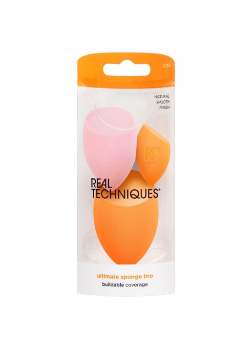 Real Techniques Ultimate Makeup Sponge Blending and Setting Trio - make-up spons set van 3  - voorkant 2 undefined