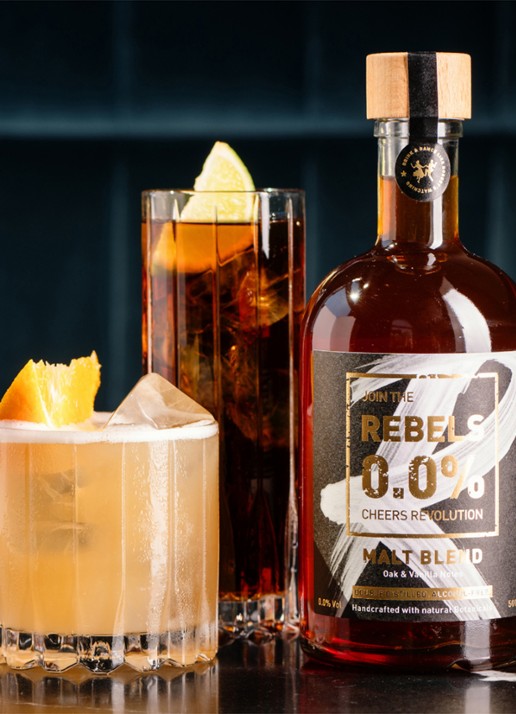Rebels 0.0% Malt Blend likeur alcoholvrij 500 ml - voorkant 2 undefined