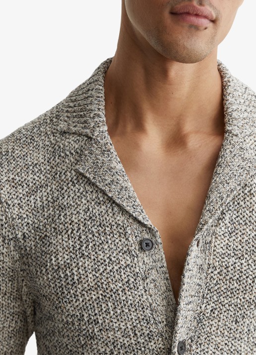 Reiss Addis regular fit overhemd - detail 3 beige