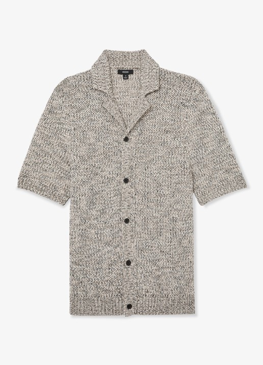 Reiss Addis regular fit overhemd - voorkant 5 beige