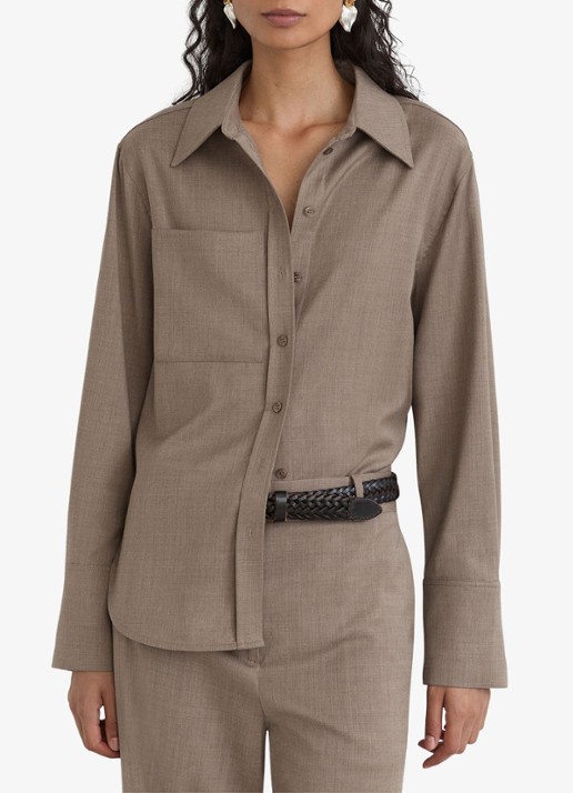 Reiss Adie blouse in wolblend