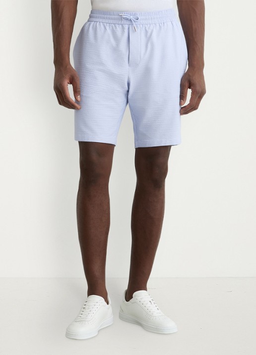Reiss Ajay straight fit korte broek met structuur