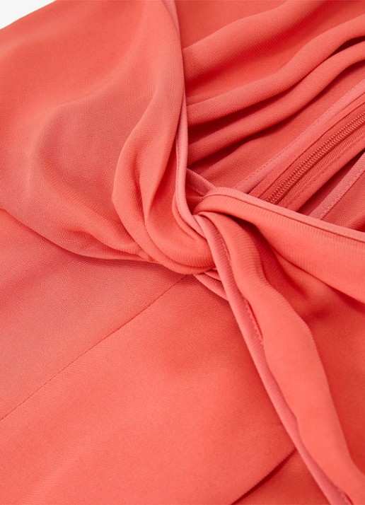 Reiss Akia wide fit jumpsuit met steekzakken - detail 8 koraalroze