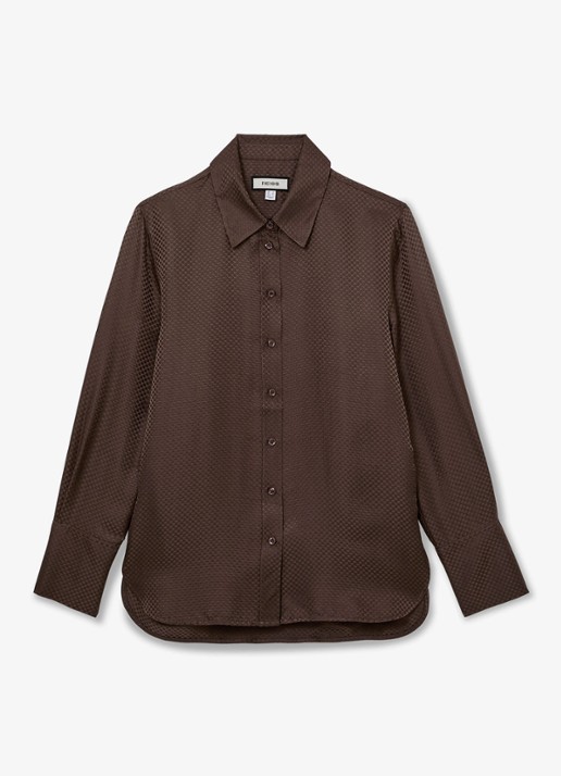 Reiss Aliana blouse met jacquard dessin