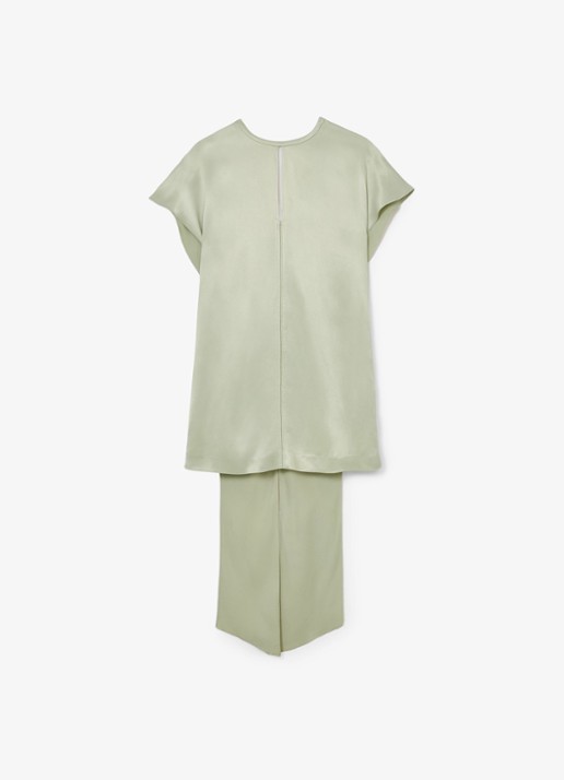Reiss Alice mini jurk met gedrapeerd detail - voorkant 5 zilver