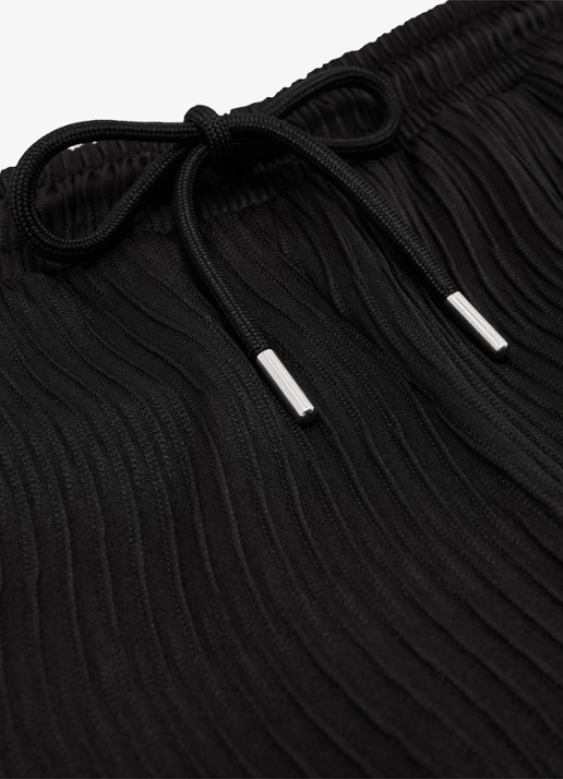 Reiss Alvo korte broek met structuur - detail 6 black / zwart