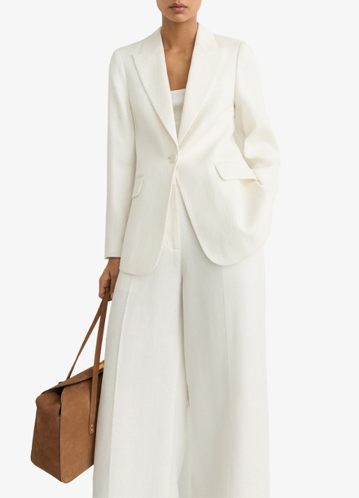 Reiss Alyx blazer in linnenblend