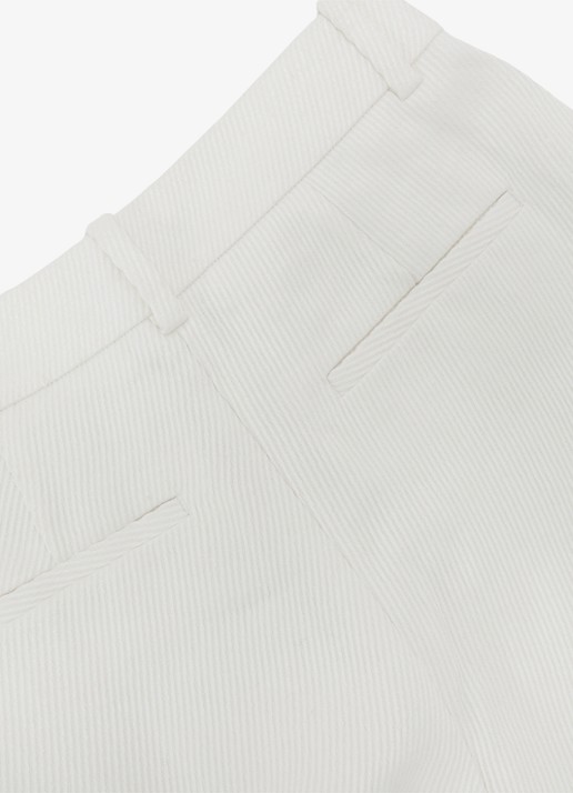 Reiss Alyx high waist wide fit pantalon in linnenblend - detail 7 wit