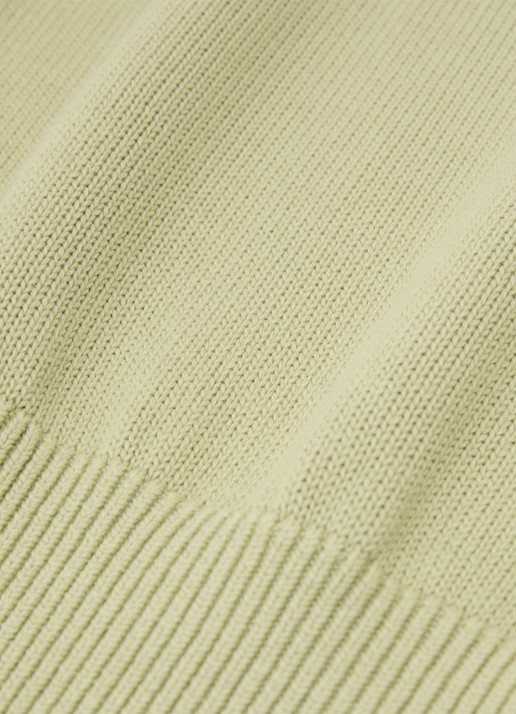 Reiss Anita fijngebreid T-shirt in wolblend - detail 6 lindegroen