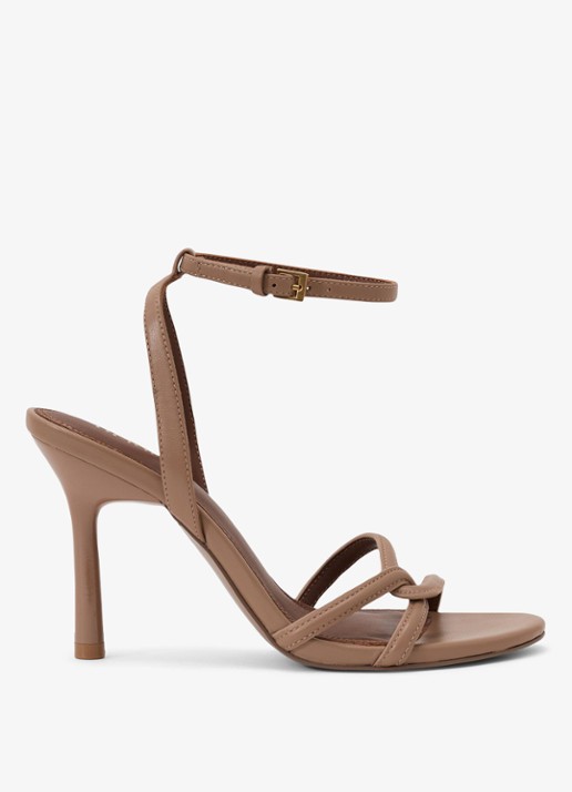 Reiss ANNABELLE Leather Link-Strap Stiletto Sandals