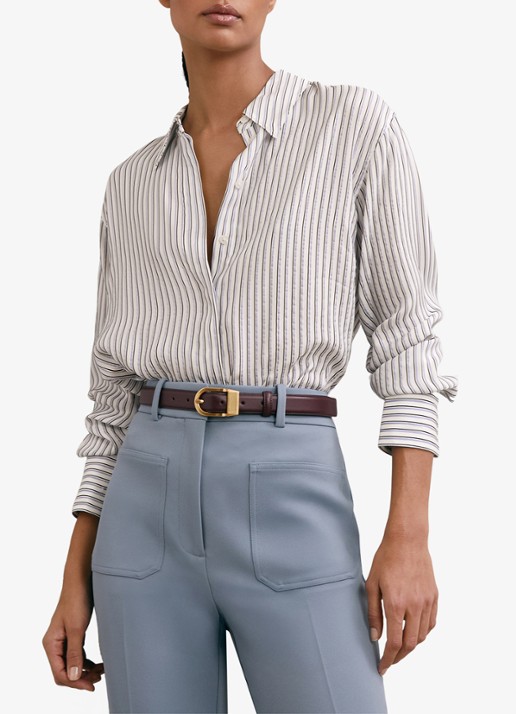 Reiss Annika blouse met streepprint