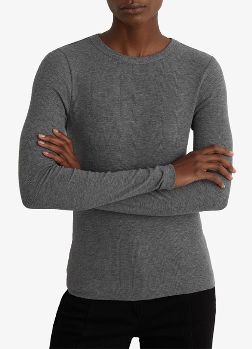 Reiss Arabelle longsleeve met ribstructuur