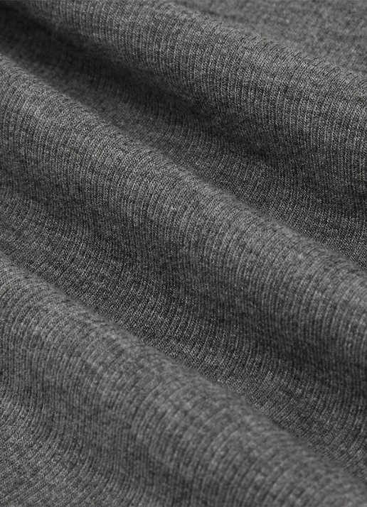 Reiss Arabelle longsleeve met ribstructuur - detail 3 donkergrijs