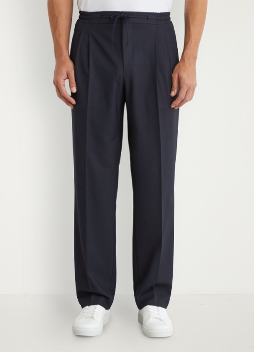 Reiss Arden regular fit pantalon met steekzakken - detail 3 donkerblauw