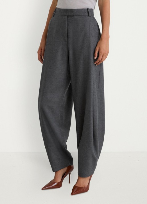Reiss Aries high waist wide fit pantalon met steekzakken