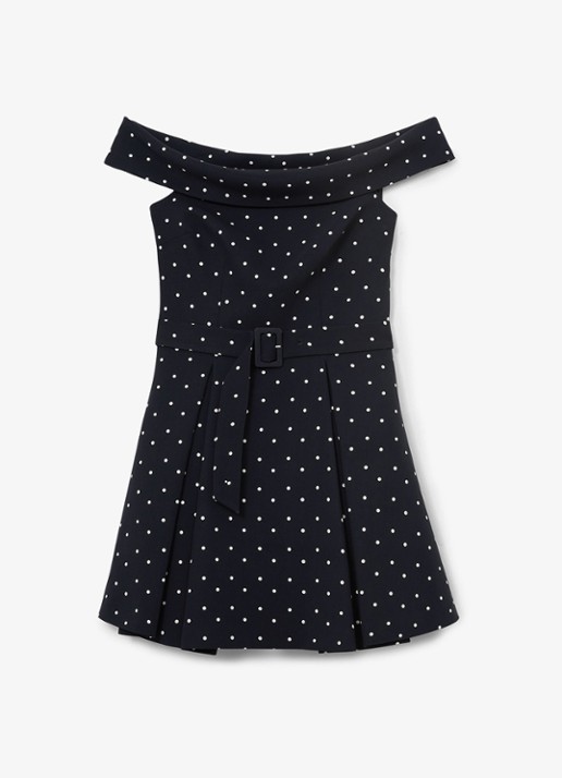 Reiss Arwen mini jurk met stippenprint