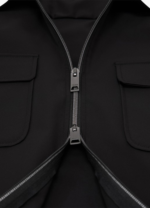 Reiss Ascend overshirt met borstzakken - detail 3 zwart