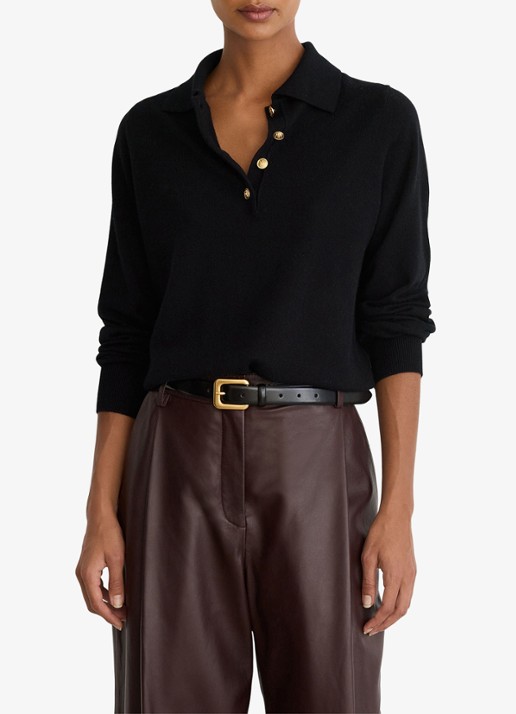 Reiss Averya pullover in kasjmierblend met polokraag