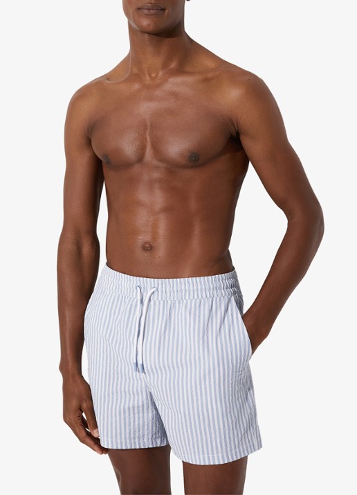 Reiss Bay Seesucker zwemshort met streepprint