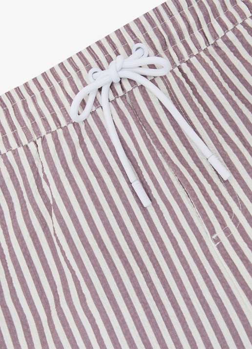 Reiss Bay Seesucker zwemshort met streepprint  - detail 5 lichtroze
