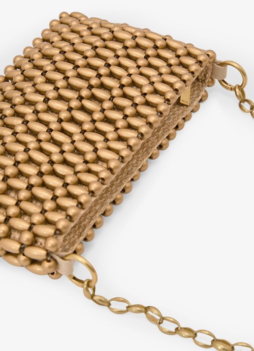 Reiss Beatrix schoudertas met kralendecoratie - detail 5 goud
