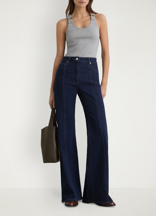 Reiss Bella ribgebreide tanktop met ringdetail - voorkant 6 grijs