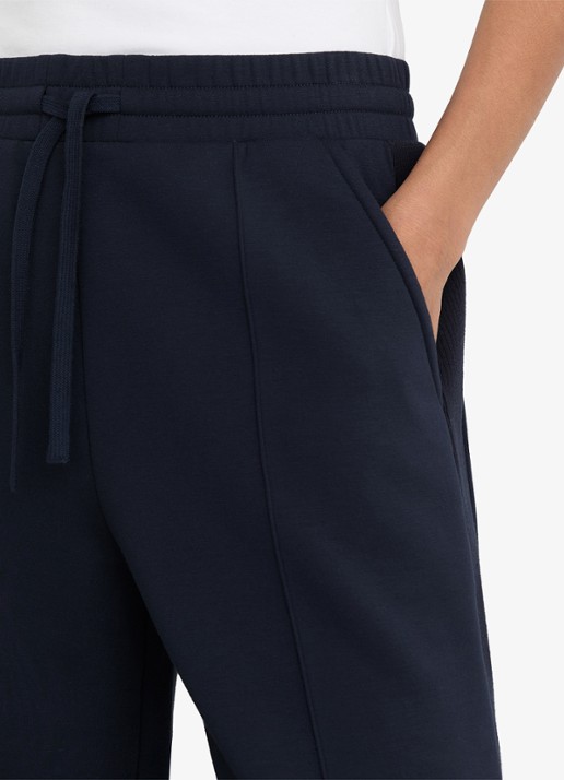 Reiss Bella wide fit joggingbroek met steekzakken - detail 5 donkerblauw