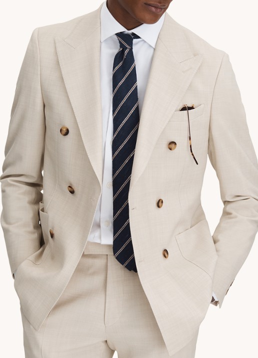 Reiss Belmont double-breasted colbert in wolblend