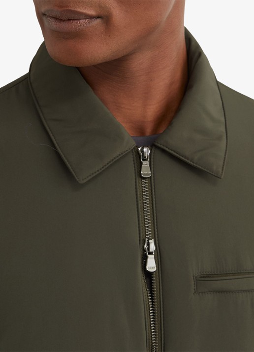 Reiss Bernardi Technical gewatteerde jack met steekzakken - detail 3 olijfgroen