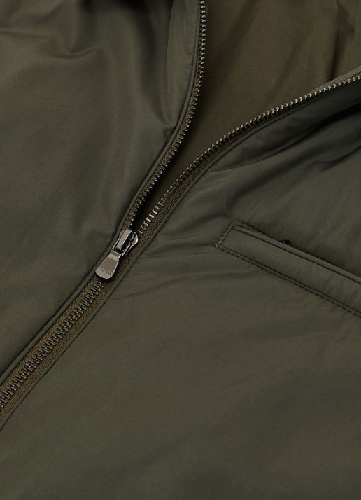 Reiss Bernardi Technical gewatteerde jack met steekzakken - detail 4 olijfgroen