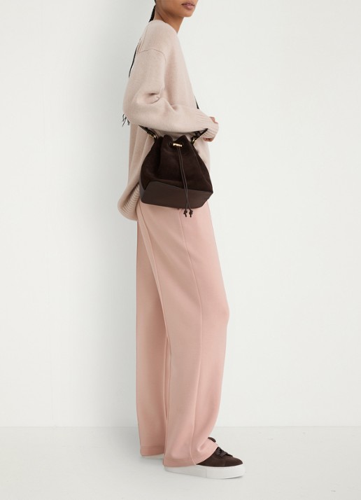 Reiss Bernie high waist straight fit joggingbroek met steekzakken - detail 4 roze