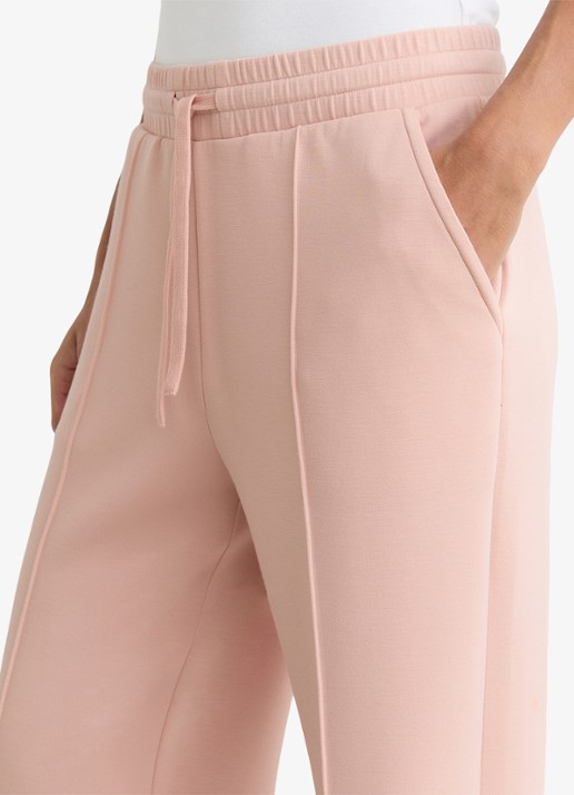Reiss Bernie high waist straight fit joggingbroek met steekzakken - detail 5 roze