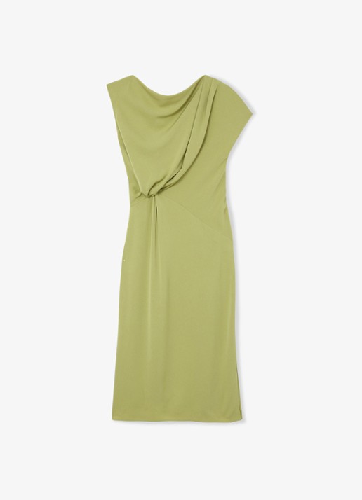 Reiss Beth midi off shoulder jurk met gedrapeerd detail