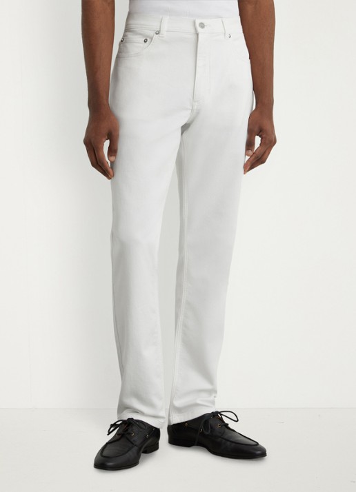 Reiss Bishopgate straight leg jeans met steekzakken - detail 2 white / wit