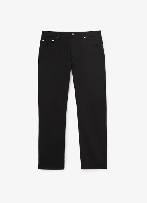 Reiss Bishopgate straight leg jeans met steekzakken - voorkant 2 zwart