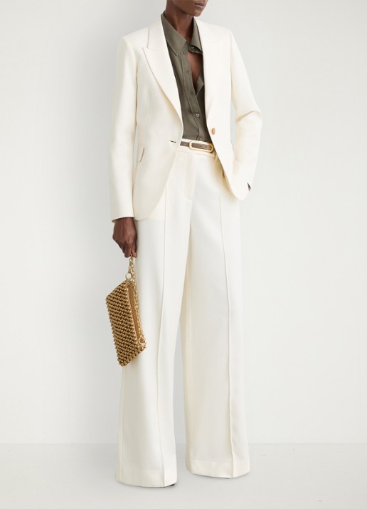 Reiss Blazer met klepzakken - voorkant 5 creme