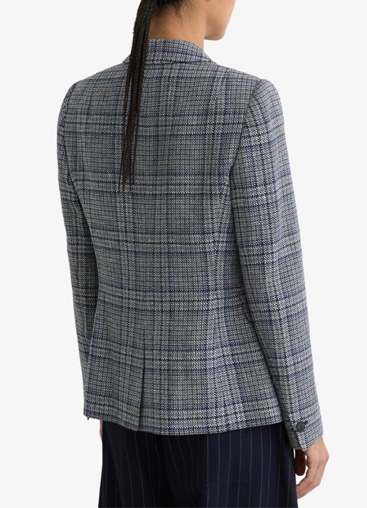 Reiss Blazer met pied-de-poule dessin - achterkant 4 middengrijs
