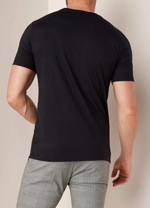 Reiss Bless basic T-shirt met ronde hals - achterkant zwart
