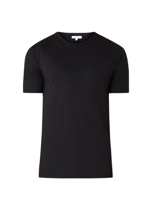 Reiss Bless basic T-shirt met ronde hals - voorkant 2 zwart
