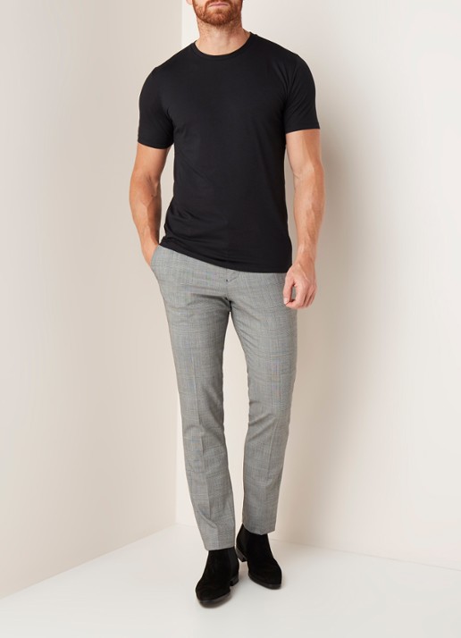 Reiss Bless basic T-shirt met ronde hals - voorkant 3 zwart