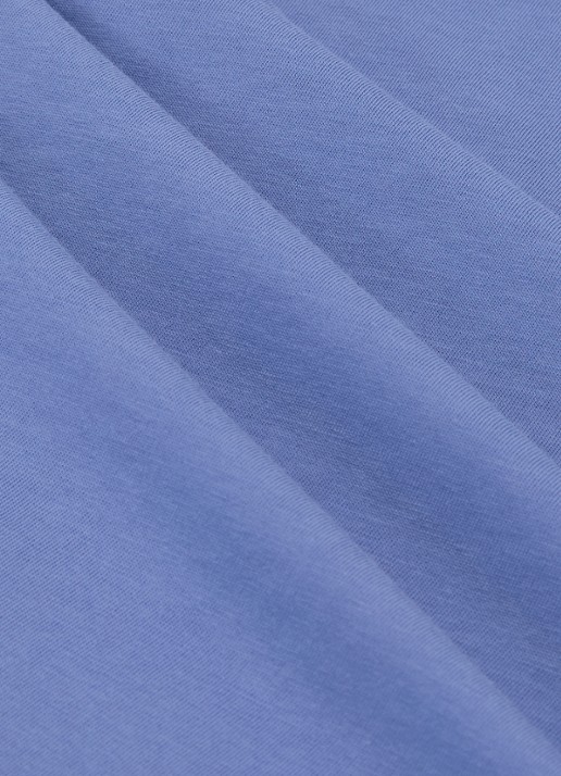 Reiss BLESS Katoen Crew-Neck Tailored-Fit T-Shirt - detail 3 blauw