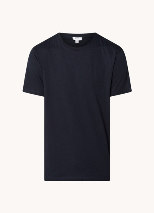 Reiss Bless T-shirt met ronde hals   - voorkant donkerblauw