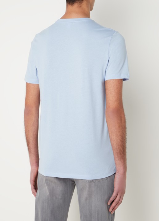 Reiss Bless T-shirt met ronde hals   - achterkant lichtblauw