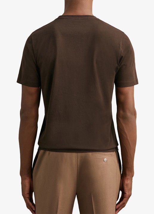 Reiss Bless t-shirt met ronde hals - achterkant 3 donkerbruin