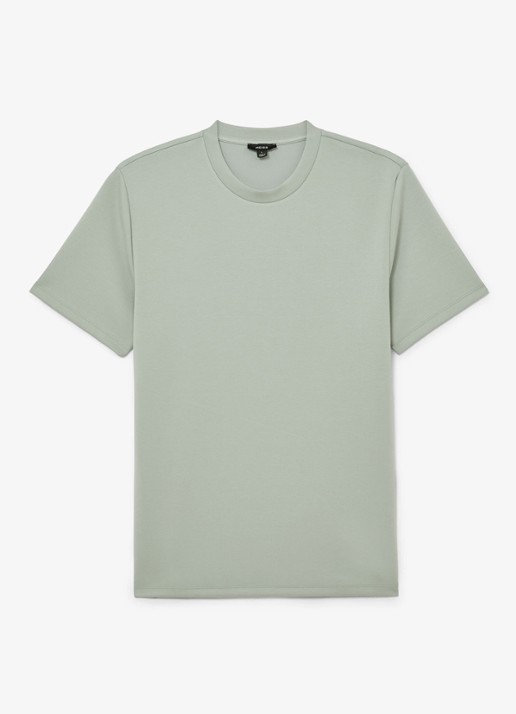 Reiss BRADLEY Premium-Interlock Modern-Fit T-Shirt - voorkant mint