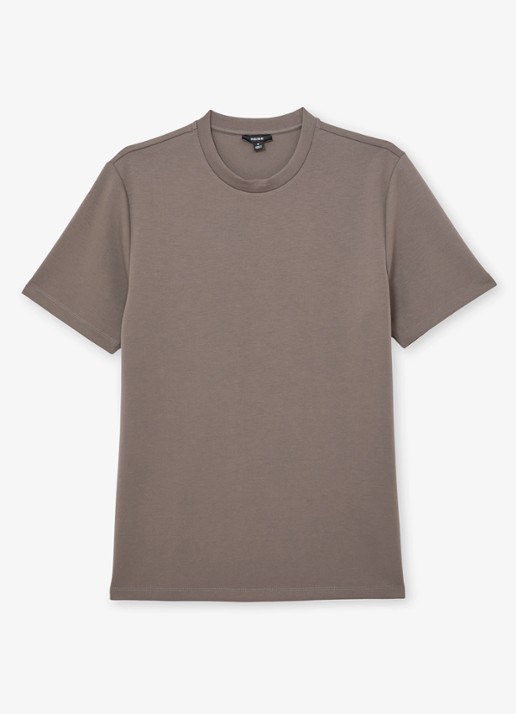 Reiss Bradley T-shirt met ronde hals - voorkant 5 lichtbruin