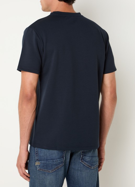 Reiss Bradley T-shirt met stretch - achterkant donkerblauw