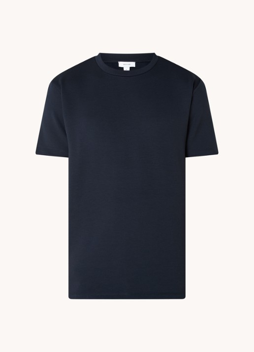 Reiss Bradley T-shirt met stretch - voorkant 3 donkerblauw