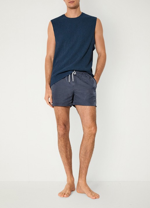 Reiss Breeze zwemshort met logo - voorkant 3 donkerblauw